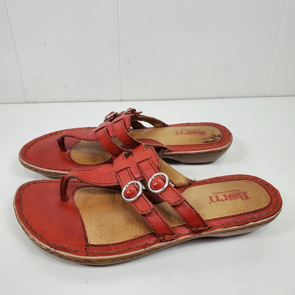 Born leather flip flop sandal